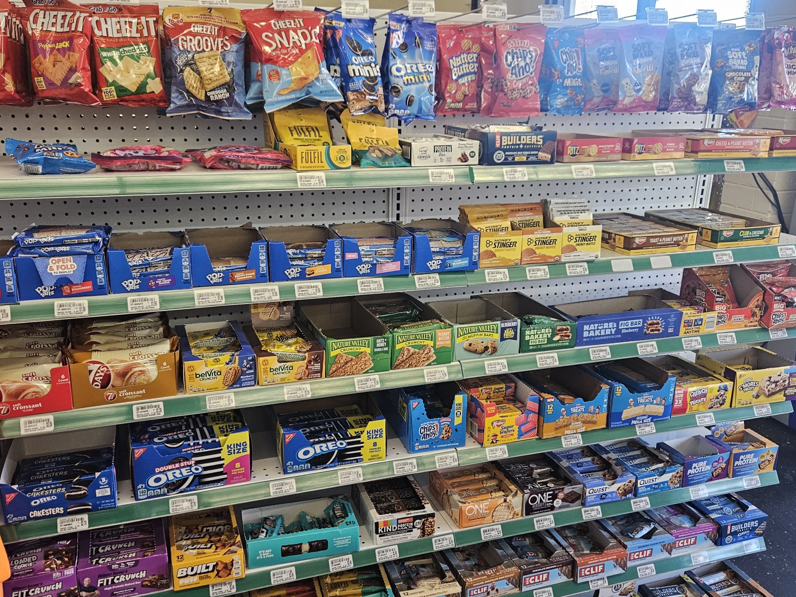 Convenience store aisles