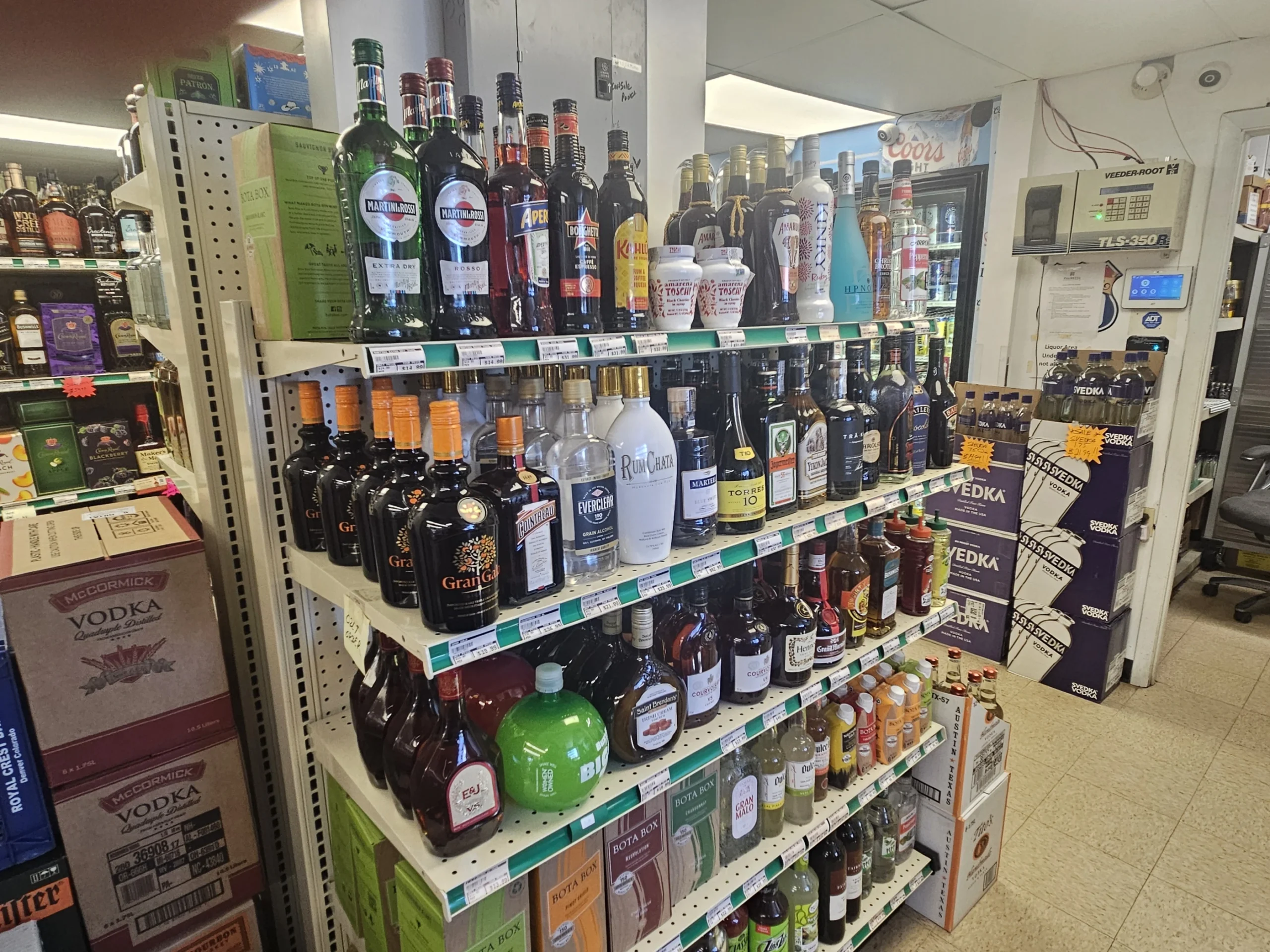 Beverages and convenience selection