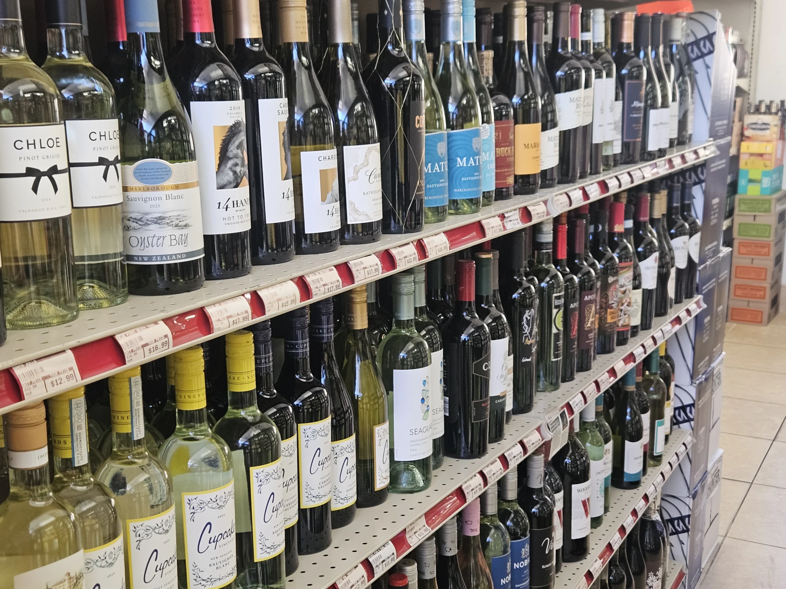 Beverages and convenience selection