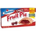 Hostess Cherry Fruit Pie in red and white wrapper with cherry image