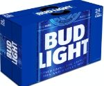 Bud Light 24-pack of beer next to wine and liquor in Evergreen, Colorado