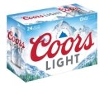 Coors Light 24-pack of beer sold with wine and liquor in Evergreen, Colorado.