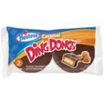 Hostess Caramel Ding Dongs with creamy filling in orange and blue wrapper