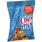 Chex Mix Traditional savory snack mix in blue bag