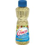 Crisco Pure Vegetable Oil in clear plastic bottle with blue cap